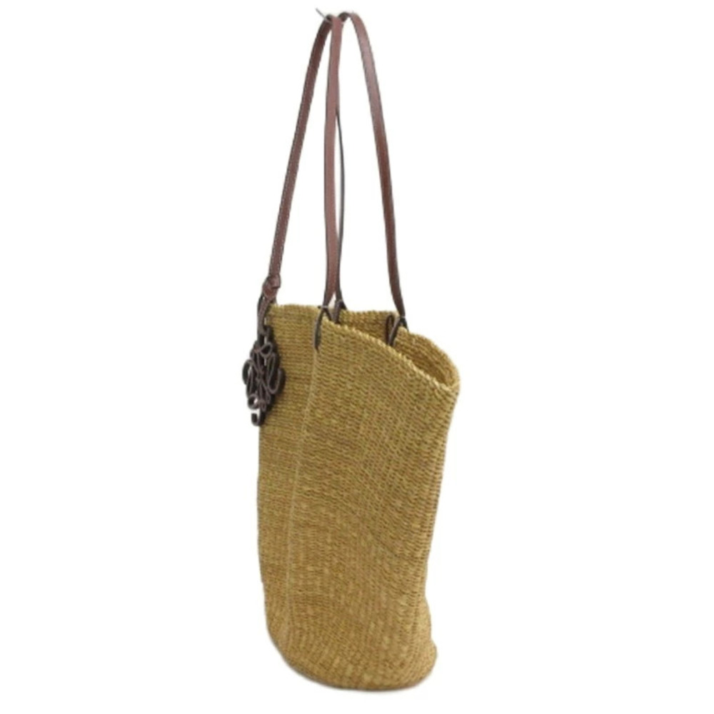 Loewe Anagram Shell Basket Tote Bag Beige